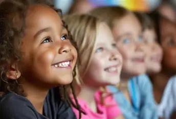 Diverse happy smiling children at Beautiful Smiles dental practice
